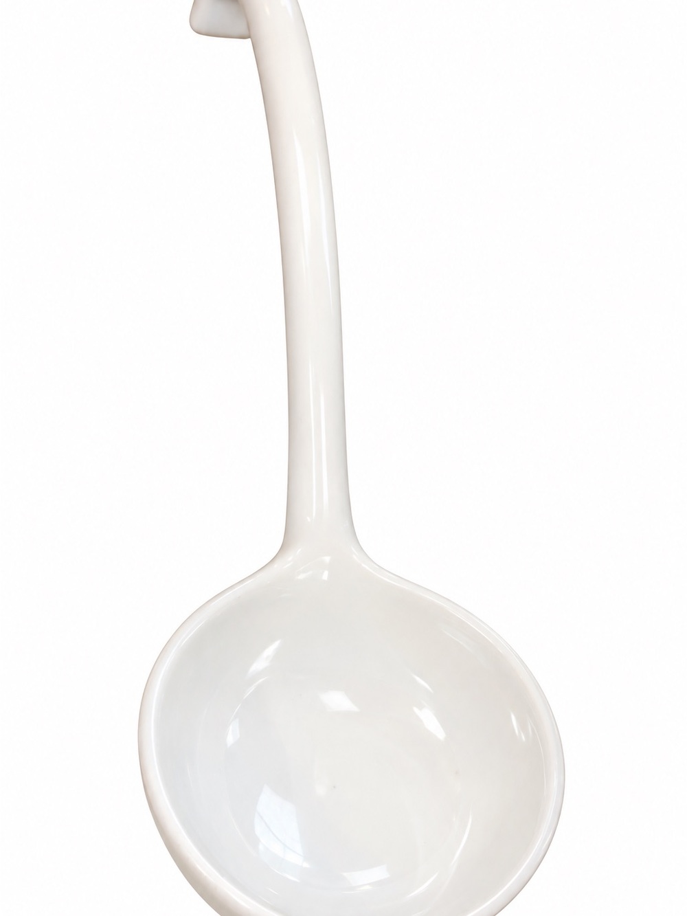 White Ceramic Serving Ladle - Home Dining